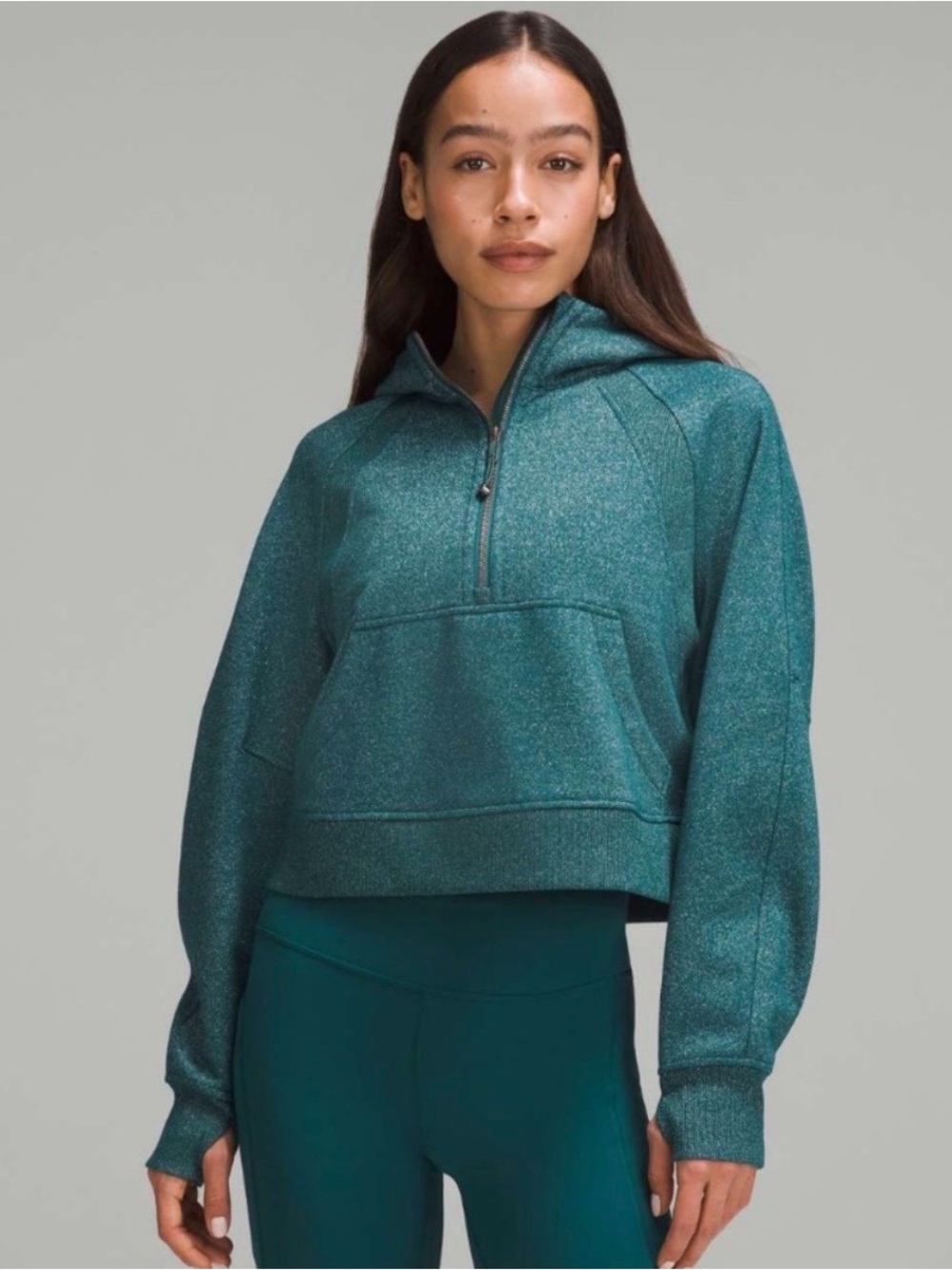 Like new Lululemon half zip scuba hoodie in limited edition color